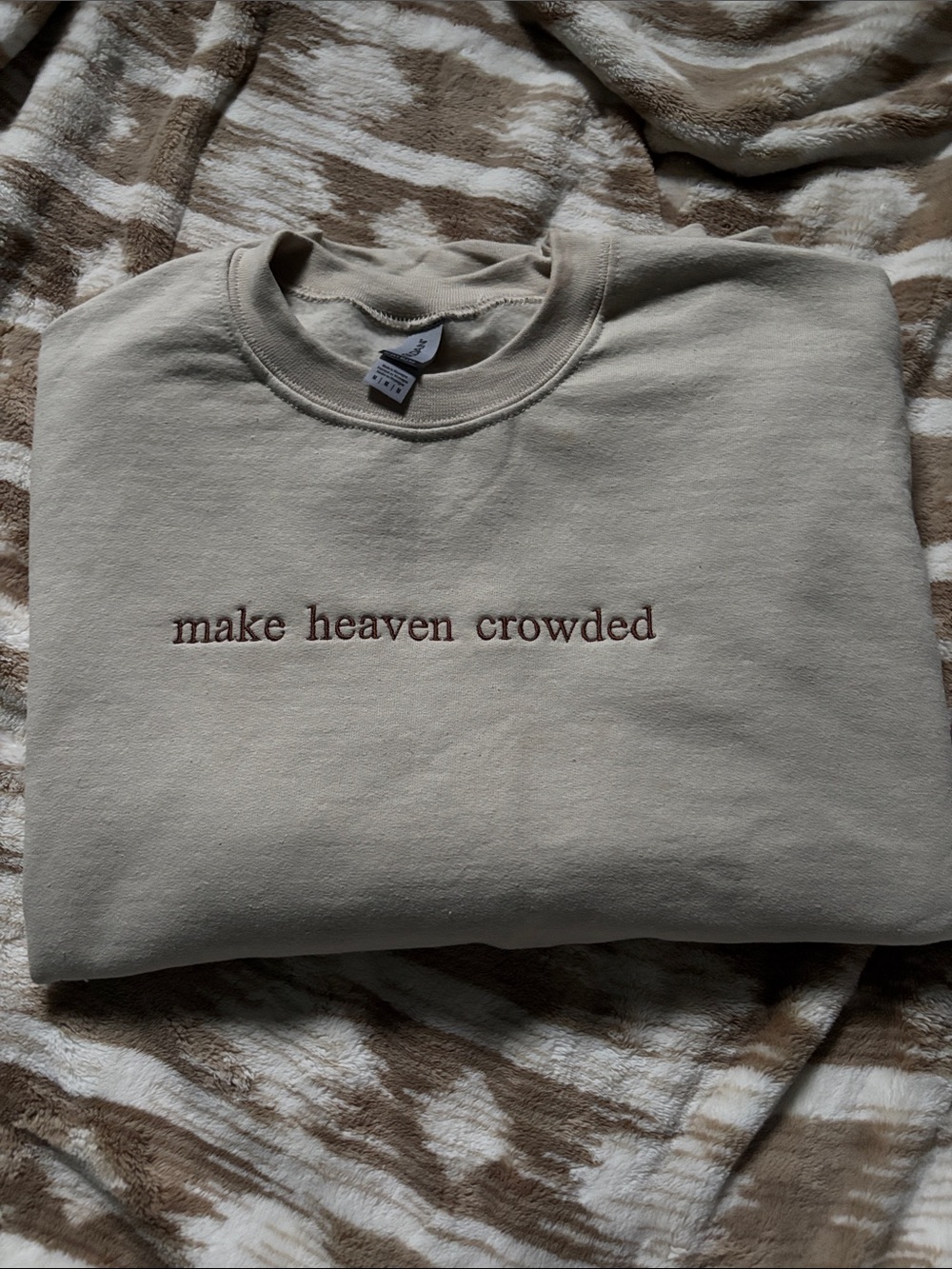 Gildan Heavy Blend Crewneck Sweatshirt - Beige